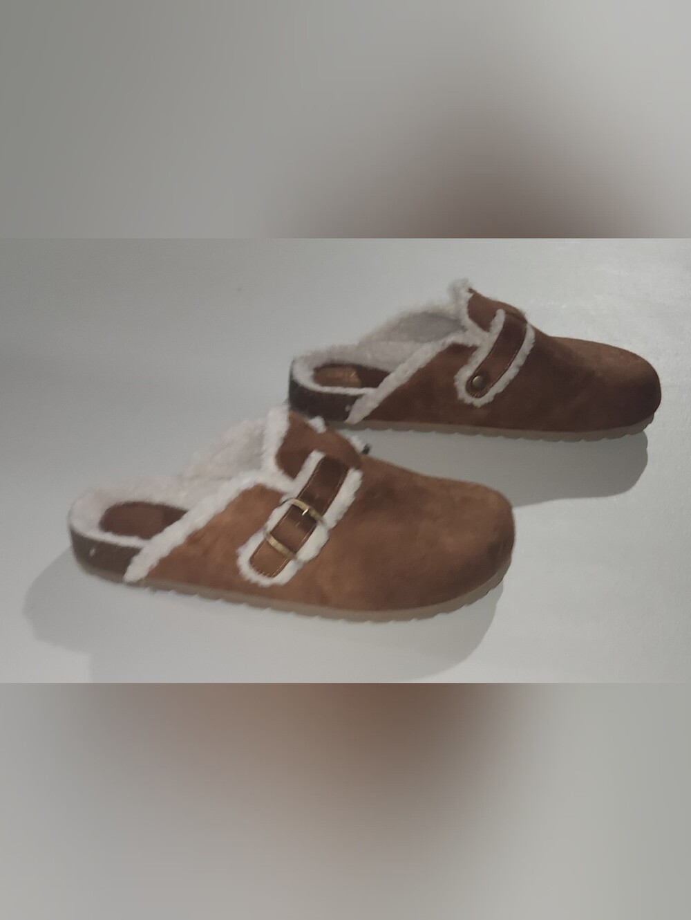 ARIZONA JEAN CO. ROBBIN COGNAC WOMENS CLOGS Size 9 LIKE NEW